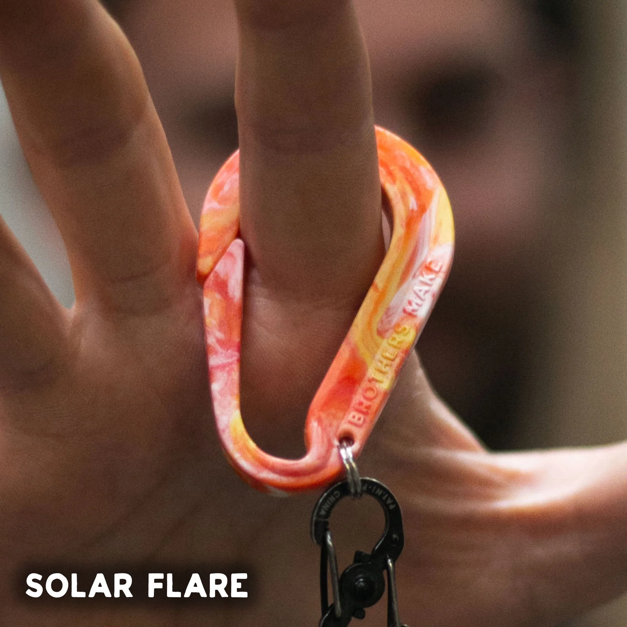 100% Recycled Carabiner Key Clip — Brothers Make